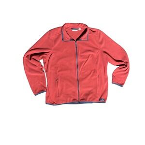 Vintage L.L.Bean Fleece Jacket Full Zip Pink XL 90s Y2K Outdoor